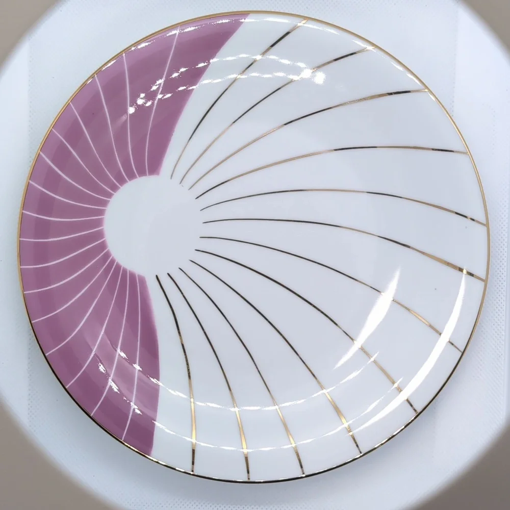 Art Deco Pink and Gold Tea Set - Picture 5 of 7